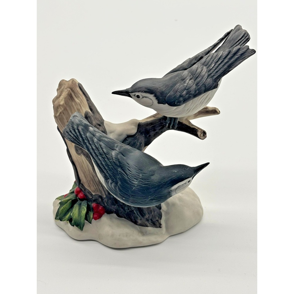 Gallery Originals Limited Edition 1984 Porcelain Birds on Branch Figurine - Picture 1 of 8